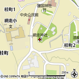 網走神社周辺の地図