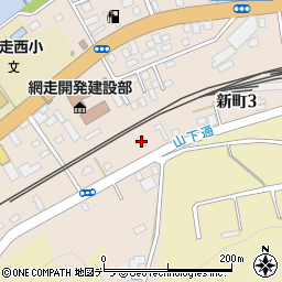 株式会社岩崎　網走営業所周辺の地図