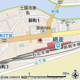 網走駅前郵便局 ＡＴＭ周辺の地図
