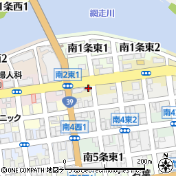 北海道網走市南２条東1丁目9周辺の地図