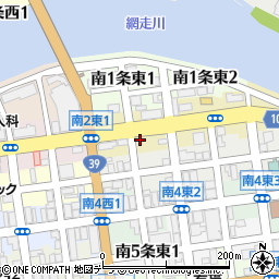 北海道網走市南２条東1丁目10周辺の地図