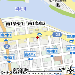 北海道網走市南２条東2丁目周辺の地図