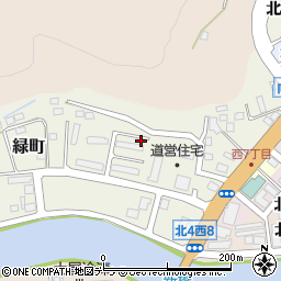 〒093-0089 北海道網走市緑町の地図