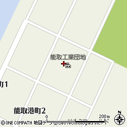北海道網走市能取港町周辺の地図