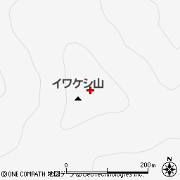 イワケシ山周辺の地図