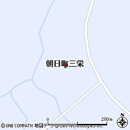 北海道士別市朝日町三栄周辺の地図