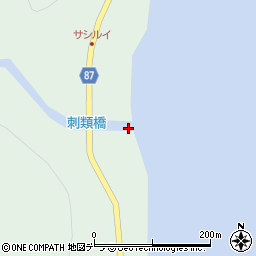 刺類橋周辺の地図