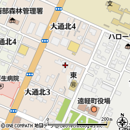 ＤＺマート　遠軽店周辺の地図