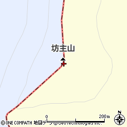 坊主山周辺の地図