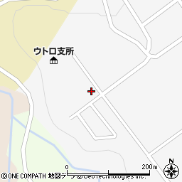 北海道斜里郡斜里町ウトロ香川9周辺の地図