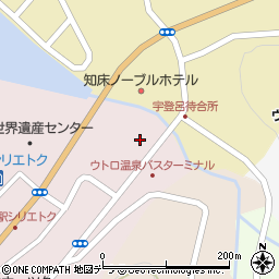 北海道斜里郡斜里町ウトロ西166周辺の地図