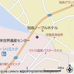 北海道斜里郡斜里町ウトロ西168周辺の地図