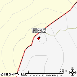 羅臼岳周辺の地図