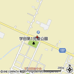 学田第1公園周辺の地図