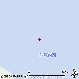 岩尾内湖周辺の地図