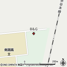 剣淵町Ｂ＆Ｇ海洋センター周辺の地図