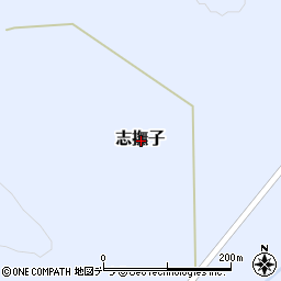 北海道紋別郡湧別町志撫子周辺の地図