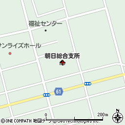 ＪＡ北ひびき朝日周辺の地図