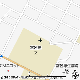 北海道常呂高等学校周辺の地図
