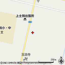 士別市立上士別医院周辺の地図