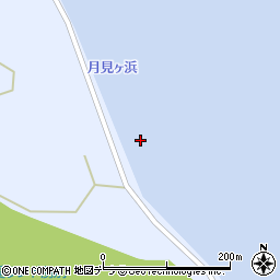 月見ケ浜周辺の地図