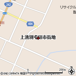 北海道紋別郡湧別町上湧別屯田市街地周辺の地図