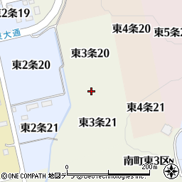 北海道士別市東３条周辺の地図