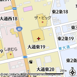 北海道士別市大通東周辺の地図