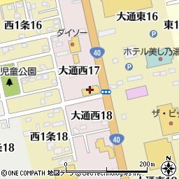旭川日産自動車士別店周辺の地図