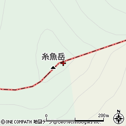 糸魚岳周辺の地図