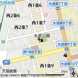 丸武児童公園トイレ周辺の地図