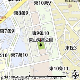 北海道士別市東９条10丁目周辺の地図