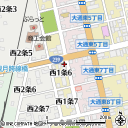 読売センター士別周辺の地図