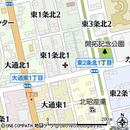 北海道士別市東１条北1丁目39周辺の地図