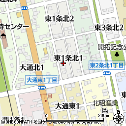 北海道士別市東１条北1丁目3周辺の地図