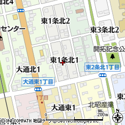 北海道士別市東１条北1丁目20周辺の地図