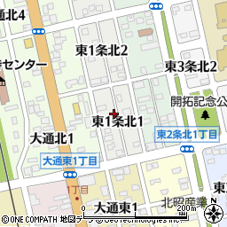 北海道士別市東１条北1丁目21周辺の地図