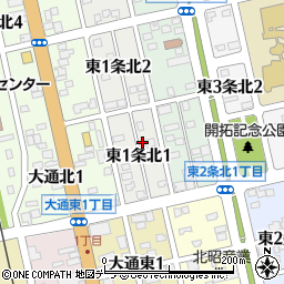北海道士別市東１条北1丁目25周辺の地図
