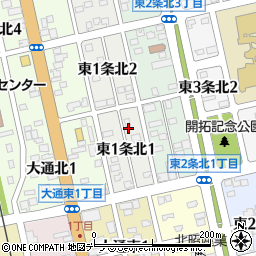 北海道士別市東１条北1丁目24周辺の地図