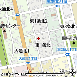 北海道士別市東１条北1丁目7周辺の地図