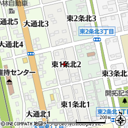 北海道士別市東１条北2丁目20周辺の地図