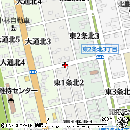 北海道士別市東１条北周辺の地図