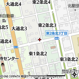 北海道士別市東１条北3丁目22-1周辺の地図