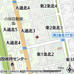 北海道士別市東１条北3丁目23周辺の地図