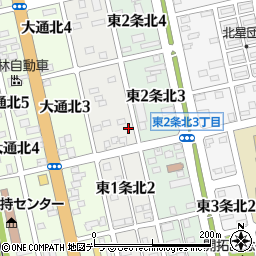 北海道士別市東１条北3丁目17-2周辺の地図