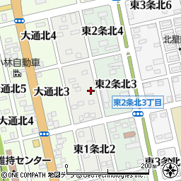 北海道士別市東１条北3丁目14周辺の地図
