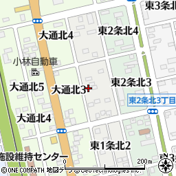 北海道士別市東１条北3丁目21周辺の地図