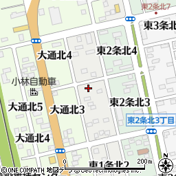 北海道士別市東１条北3丁目28周辺の地図