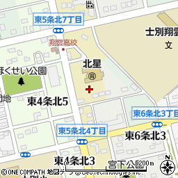 北海道士別市東５条北周辺の地図