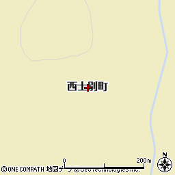 北海道士別市西士別町周辺の地図